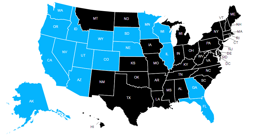 Business Broker State Map